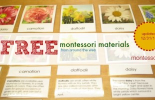 Free Montessori Materials